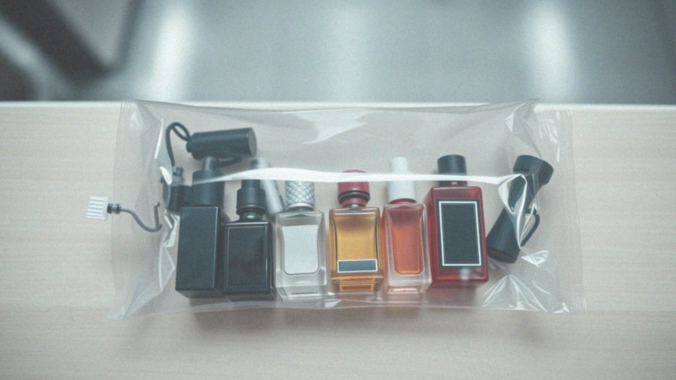 Jakie ograniczenia dotyczą szklanych perfum w bagażu podręcznym?